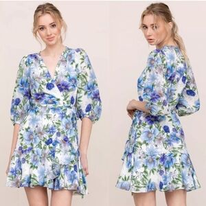 Yumi Kim Love Wins Silk Blend Wrap Dress